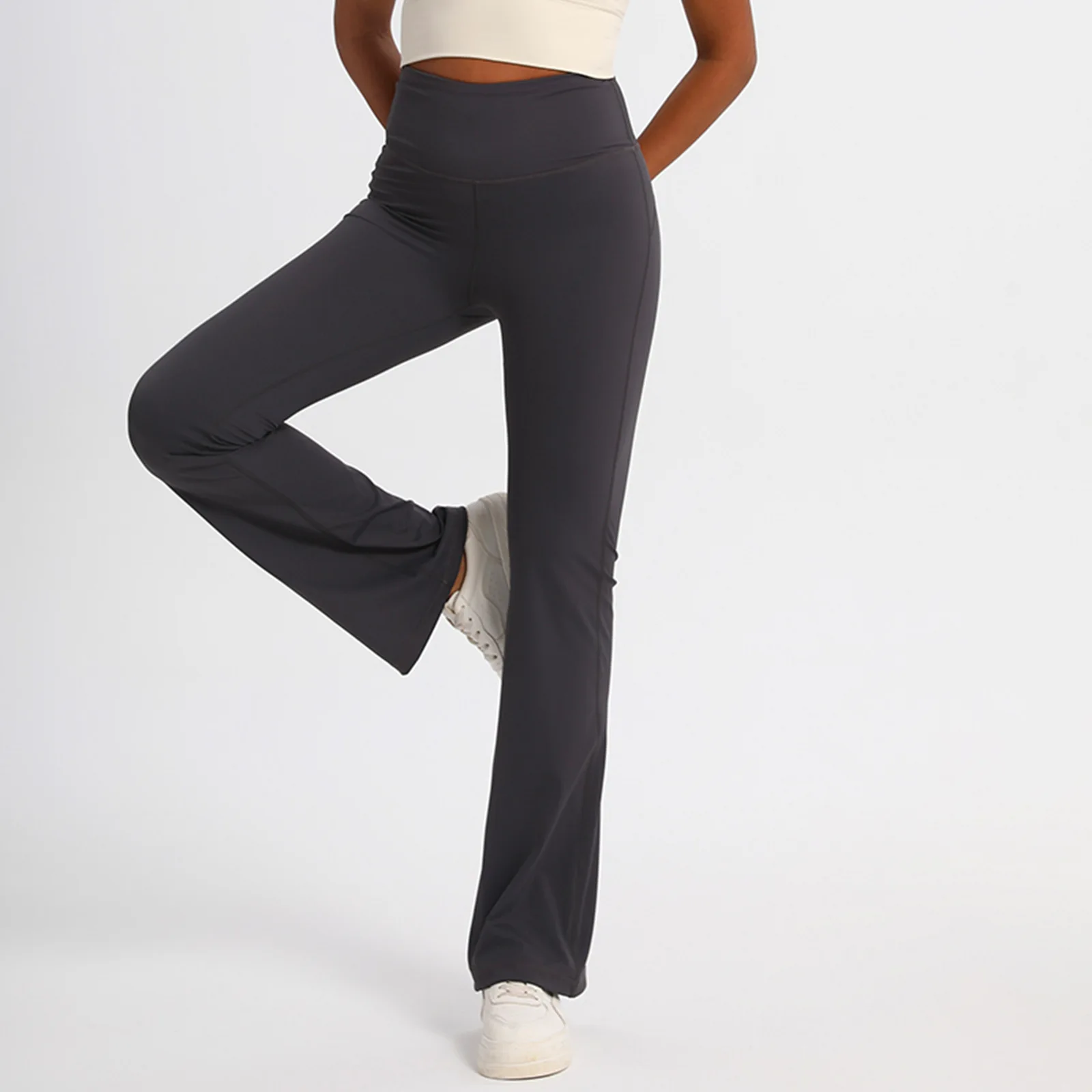 Pantaloni da yoga Zeyla Naked Feel 2025 Leggings bootcut svasati estivi a vita alta Pantaloni da allenamento slim fit per fitness da ballo