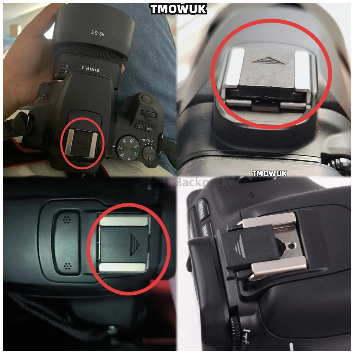 

For Canon EOS 1200D 1500D 2000D SL3 T7 T7i T6s T6 Hot Shoe Cover Camera Accessor Rebel