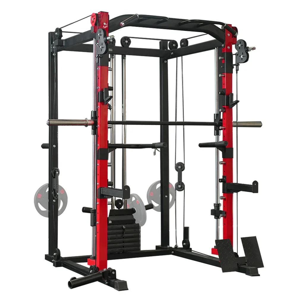 

Home&Gym Multifunctional Power Rack Adjustable Squat Gym Equipment Body Building Fitness Smith Machine for Fit Racks 1