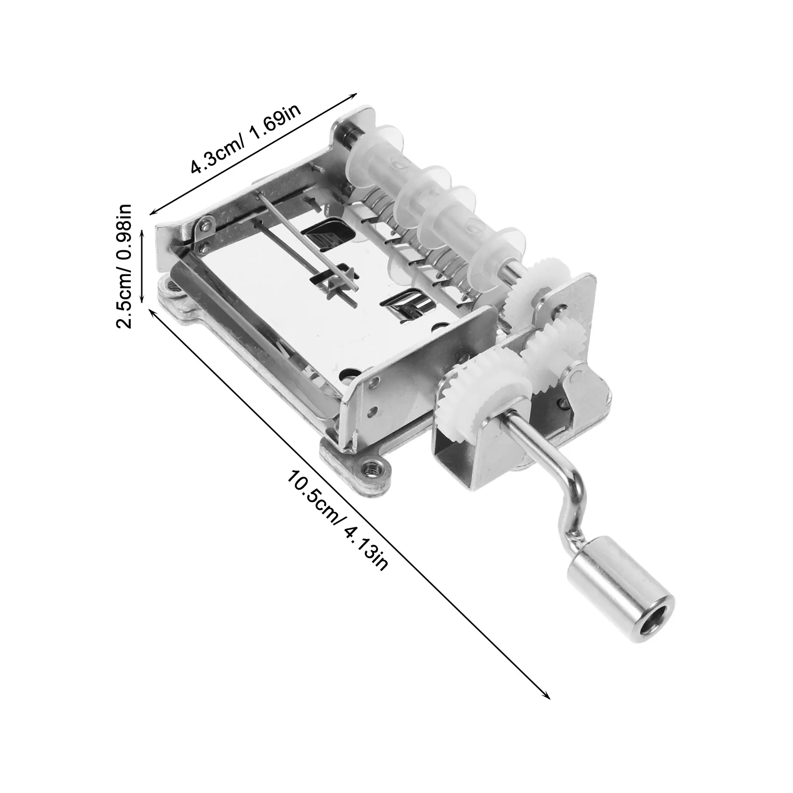 Hand Crank Music Box Movement 15 Note Copper Gear DIY Mechanical Music Box Movement Create Your Melody DIY Craft Projects
