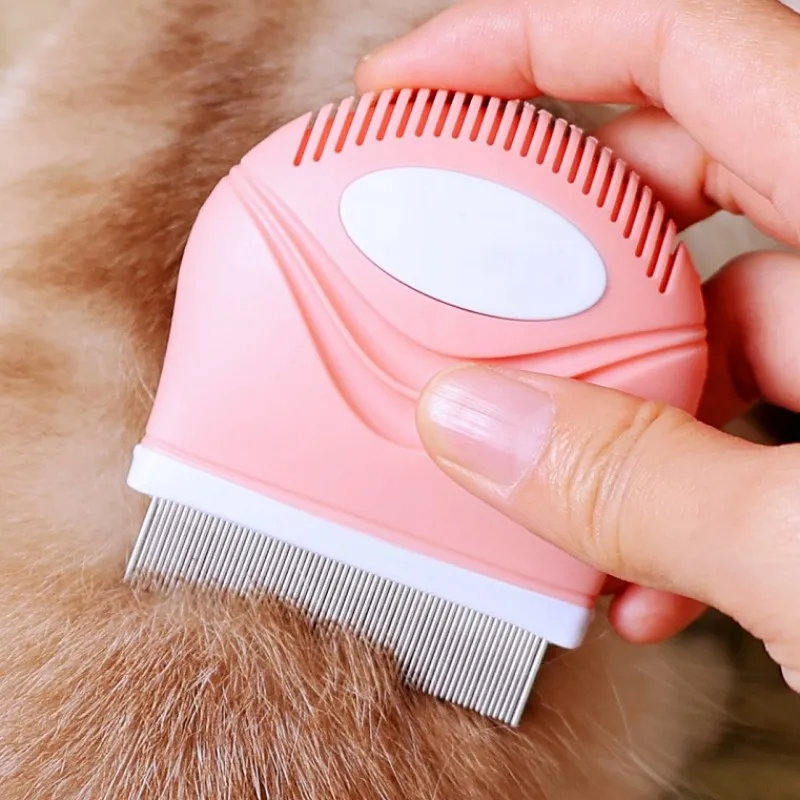 

Dog Comb Dense Tooth Dogs Brush Mini Combs for Dogs Hair Cleaning Dog Grooming Massage Cat Brush Pet Hair Remover Pet Products