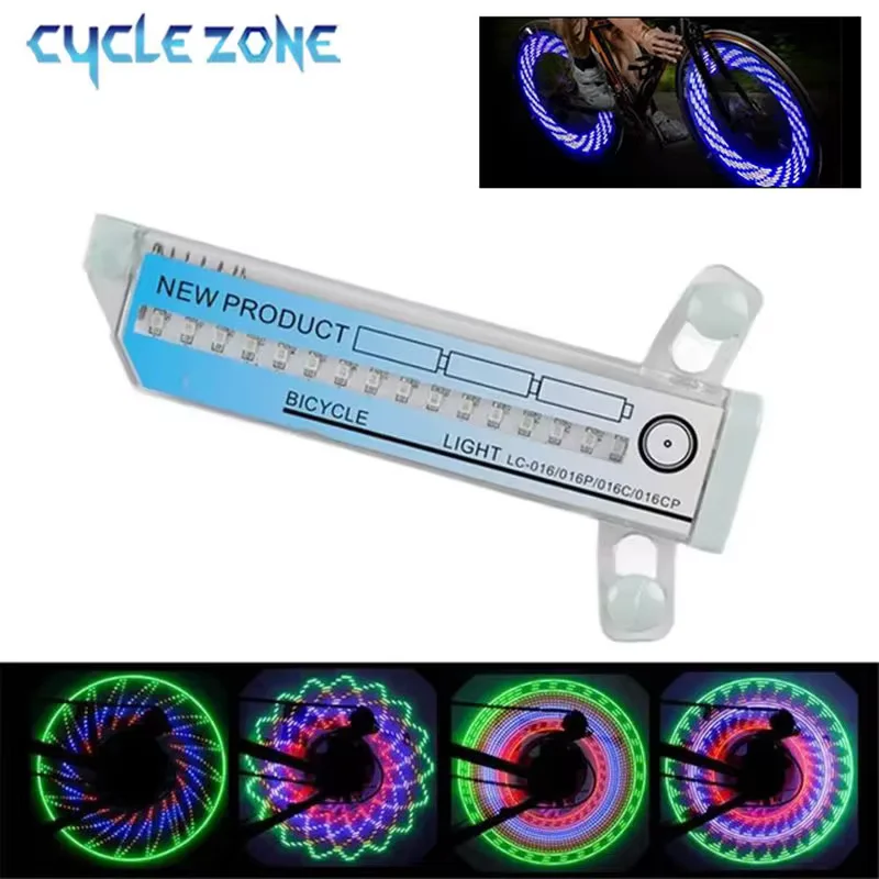 

Bicycle Wheel Light 32 LED MTB Road Bike Wheel Light Spoke Lights Shock Induction Colorful Bicycle Spoke Warning Signals Lamp