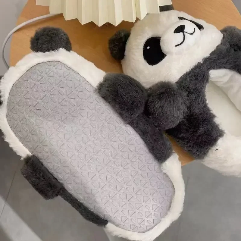 Kawaii Panda Pantofole Amanti Donna Uomo Camera da letto a casa Caldo inverno Lovelys Orso Scarpe per ragazze Ragazzi