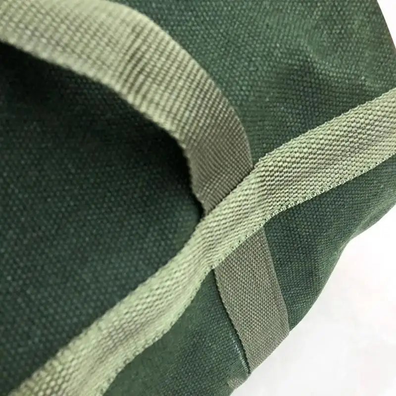Canvas Tool Bag with Reinforced Handle Durable Spacious Storage Organizer for Mechanic Tools Gardening Supplies