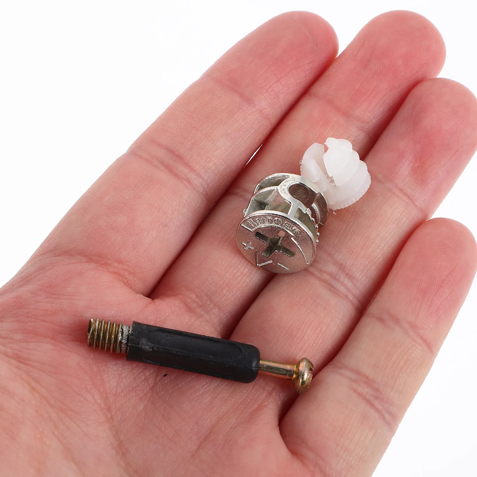 

1 set Furniture Connectors Hardware 3-In-1 Cam Screws For Cabinets Wardrobes Fasteners Fixing Fittings Connector Rods For Tables