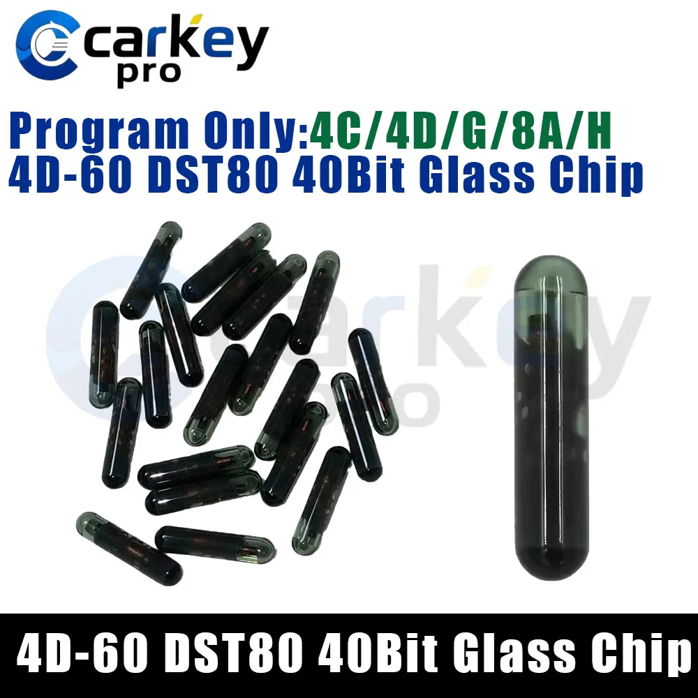 Carkeypro 4D-60 DST80 40Bit Glass Chip  4C/4D/G/8A/H
