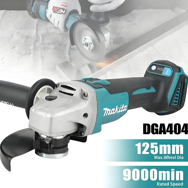 

➕➕Makita DGA404 18V 125mm Brushless Lithium Electric Angle Grinder Rechargeable Cutting Machine High Power Polishing Machine