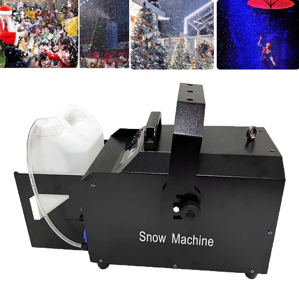 1500W Snow Machine for Party Christmas Snowflake Maker Stage DJ Equipment for New Year Event Wedding Show Stage Effect