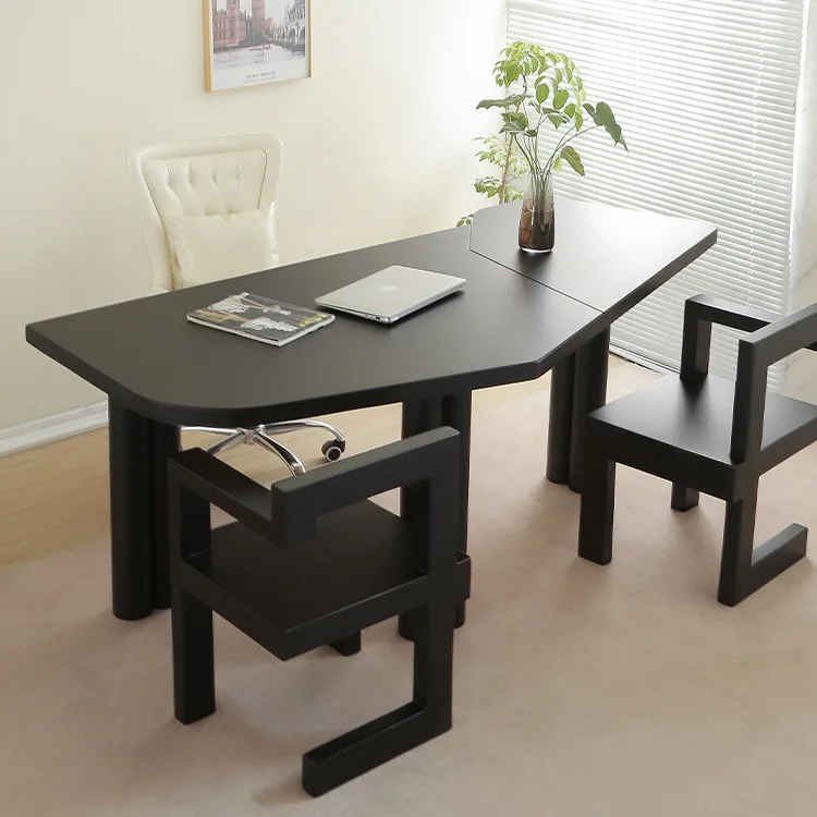 Light Luxury Solid Wood Desk Minimalist Designer Workbench Modern Simple Conferenc