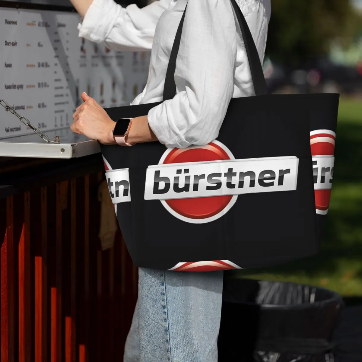 Burstner Caravan Beach Tote Bag Sport Gym Yoga Duffle Large Tote Bag Women Travel Bag Fitness bag