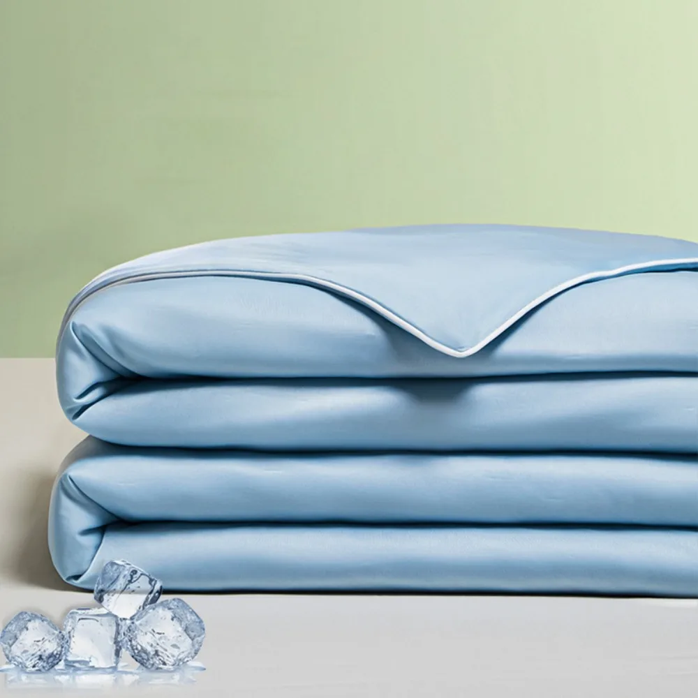 New Double Sided Cooling Blanket Cold Effect Breathable Conditioning Quilt Skin-Friendly Washable Cooler Quilt Spring Summer