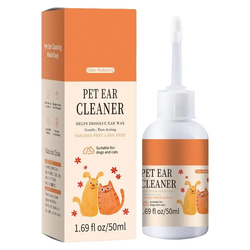 

Ear Drops For Dogs Cat Ear Cleaner Solution 50ml Pet Ear Cleaner Liquid Ear Rinse Gentle Pet Ear Care Products For Pet Cleaning