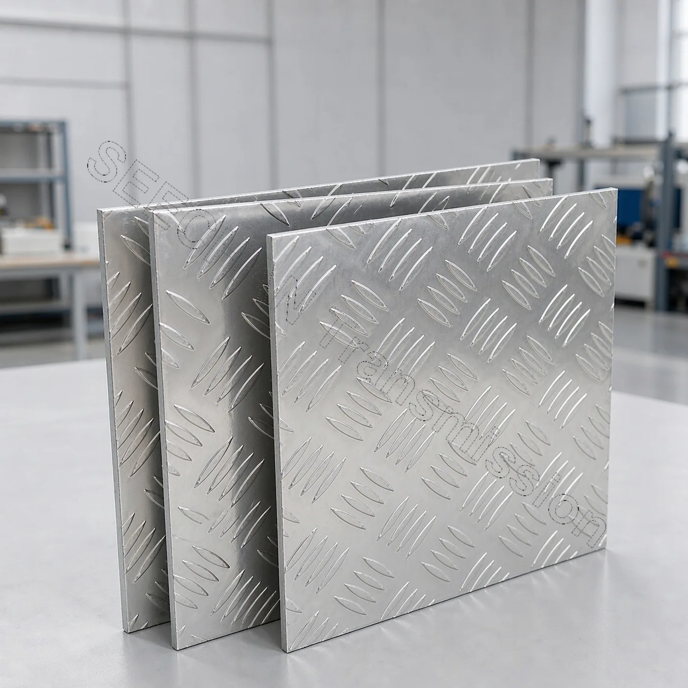 Aluminium Checker Plate Anti Slip Embossed Sheet 1.5 2 3 4 5 6mm Thick Metal Floor Plate 100x100 100x200 200x200 300x300 300x400