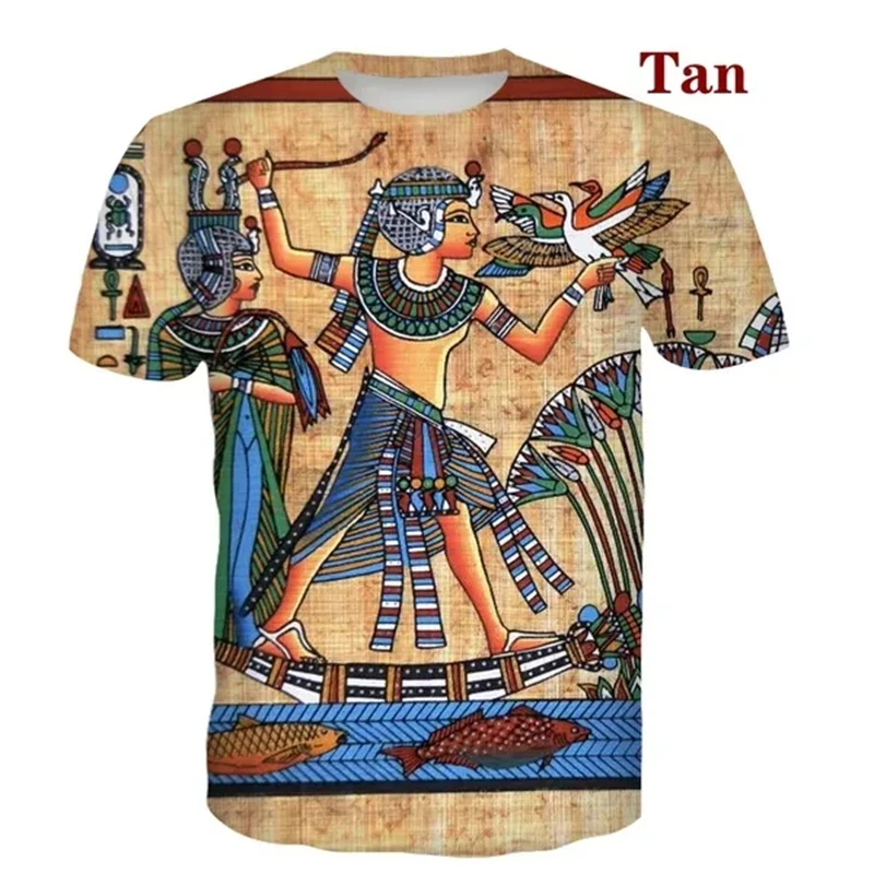 Horus Ancient Horus T-shirt Egyptian God Eye Of Egypt Pharaoh Anubis Face T Shirt For Men Women Funny Tops Streetwear Tees Homme