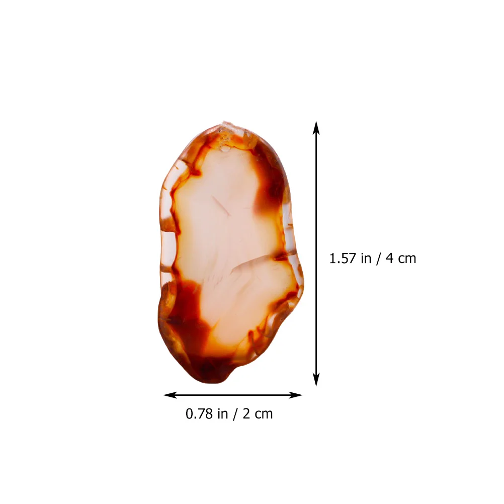 

3pcs Agate Stone Agate Pendants Pendants Rough Decorative naments Delicate Jewelry Accessories Sturdy Durable