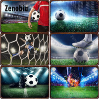 Metal Sign Soccer Soccer Shoes Football Field Metal Poster Tin Sign Wall Stickers Decorative Retro Plaque Home Bar Pub Decor