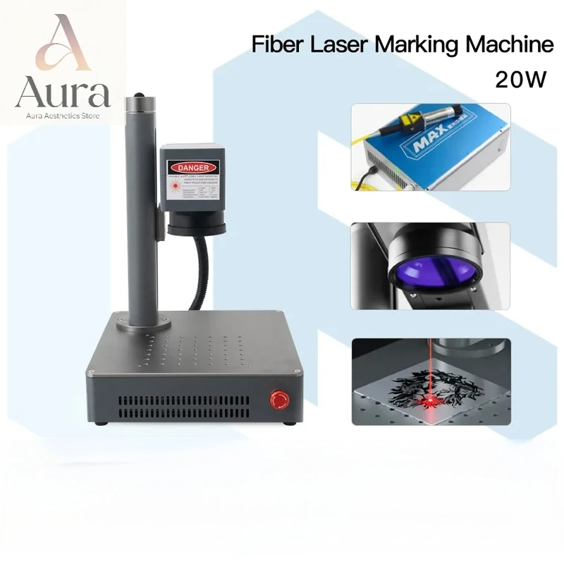 

20 Вт гравер волоконный лазерный станок для ЧПУ DIY быстрый мини-принтер с логотипом, работающий с ювелирными изделиями, пластиком, металлической керамикой