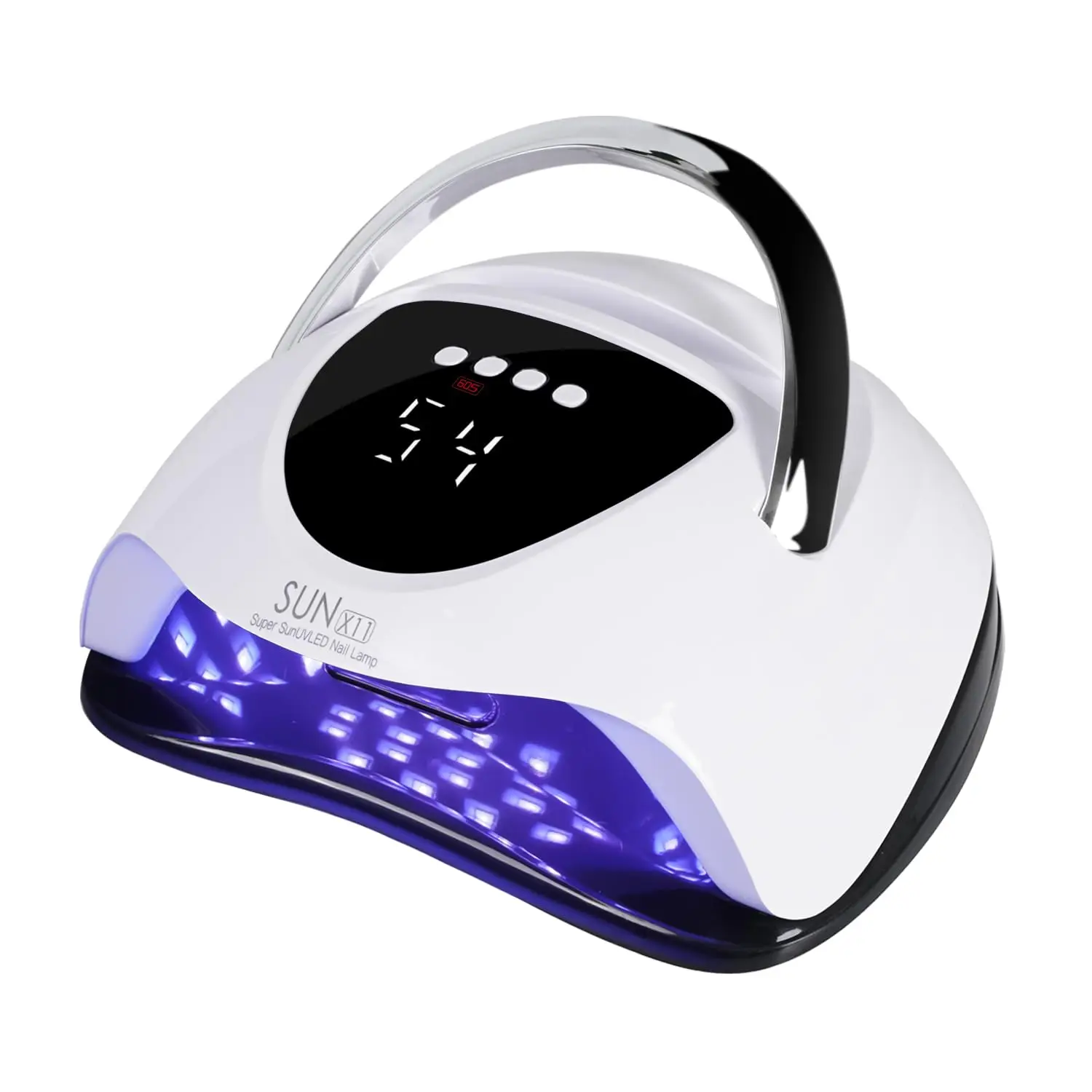 

288W UV/LED Nail Lamp with Smart Sensor, 63 LED Beads, 4 Timer Settings, Portable Gel Nail Dryer for Salon & Home Use