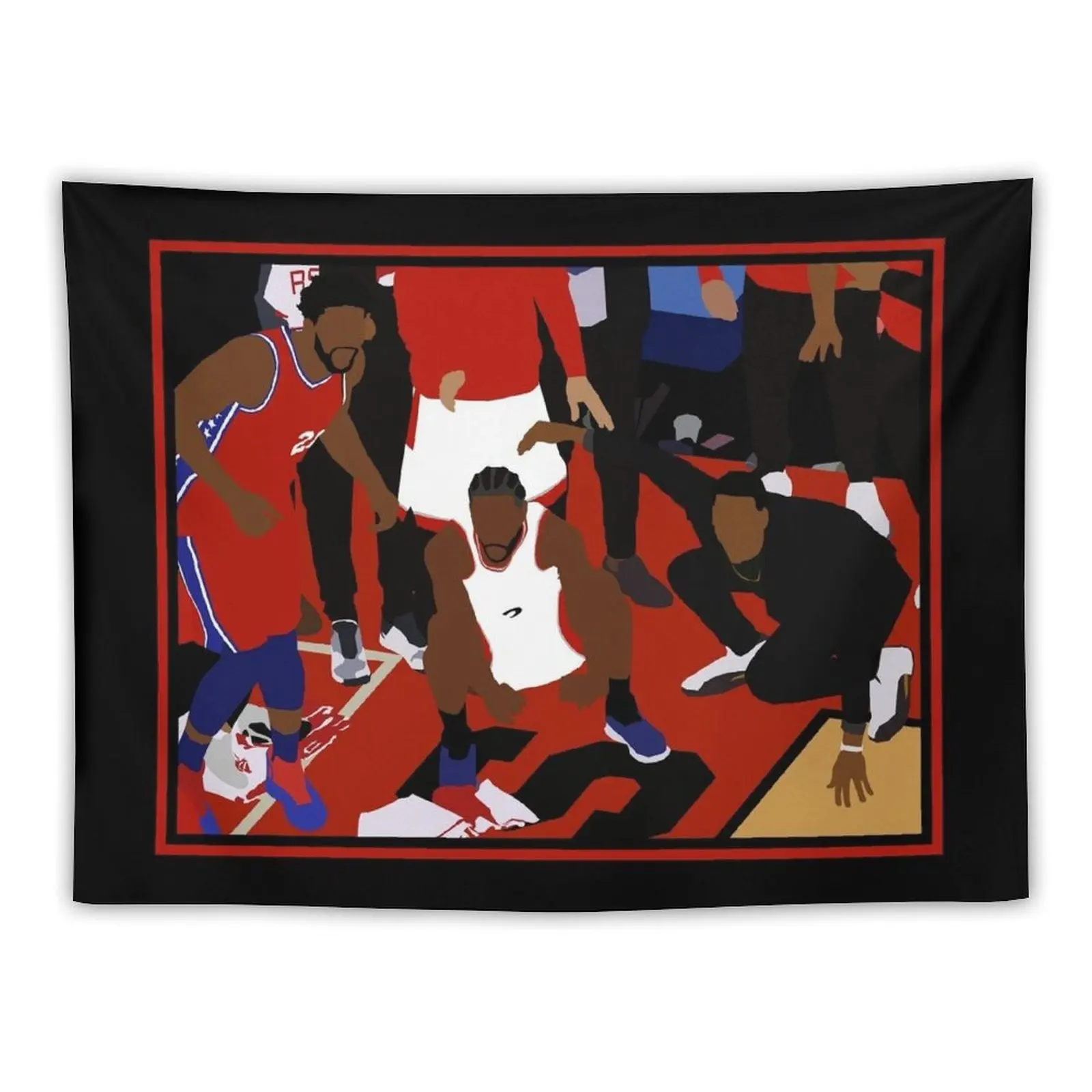 Kawhi Leonard Game Winner Celebration Tapestry Room Decor Aesthetic Wall Coverings Wall Hanging Tapestry