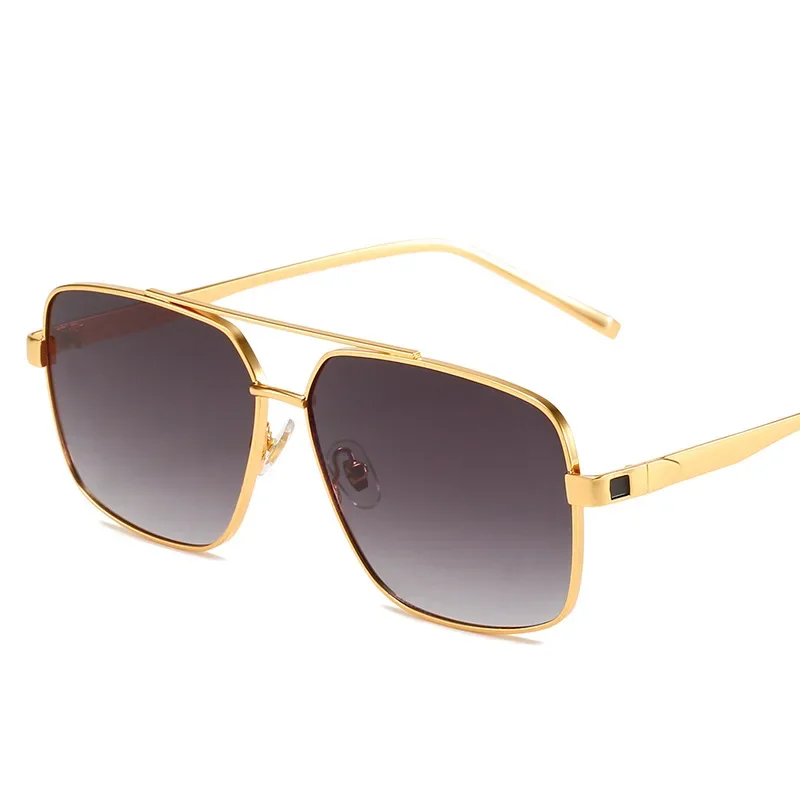 نظارات شمسية بإطار معدني متدرج من النيون مربع مزدوج الحواف لعام 1926 للبيع بالجملة للرجال والنساء على طراز الأمازون