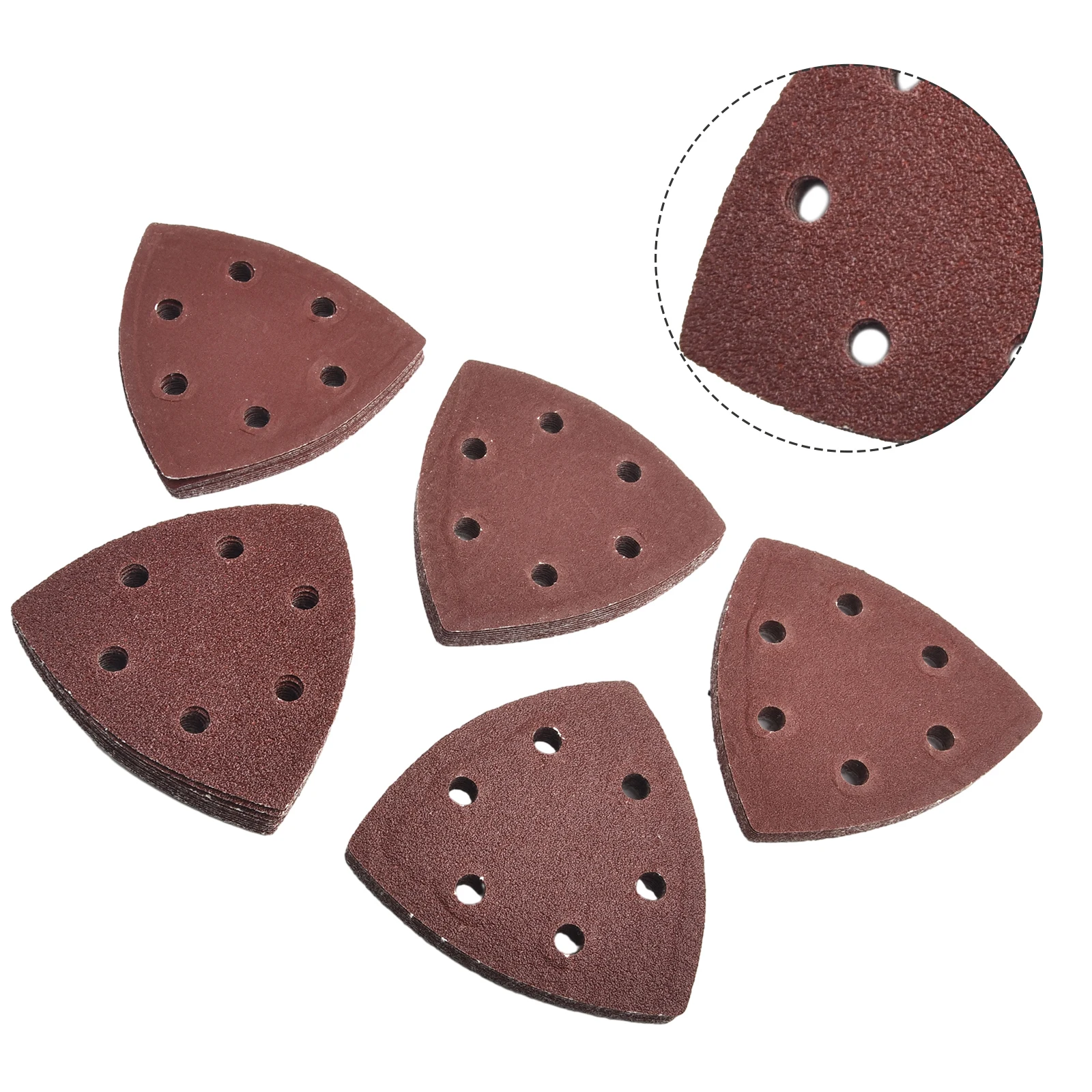 

Tools Paper Pads Sanding Sheets Triangle Sandpaper 50pcs 60-240 Grit 90*90*90mm Accessories Aluminum oxide Set Practical