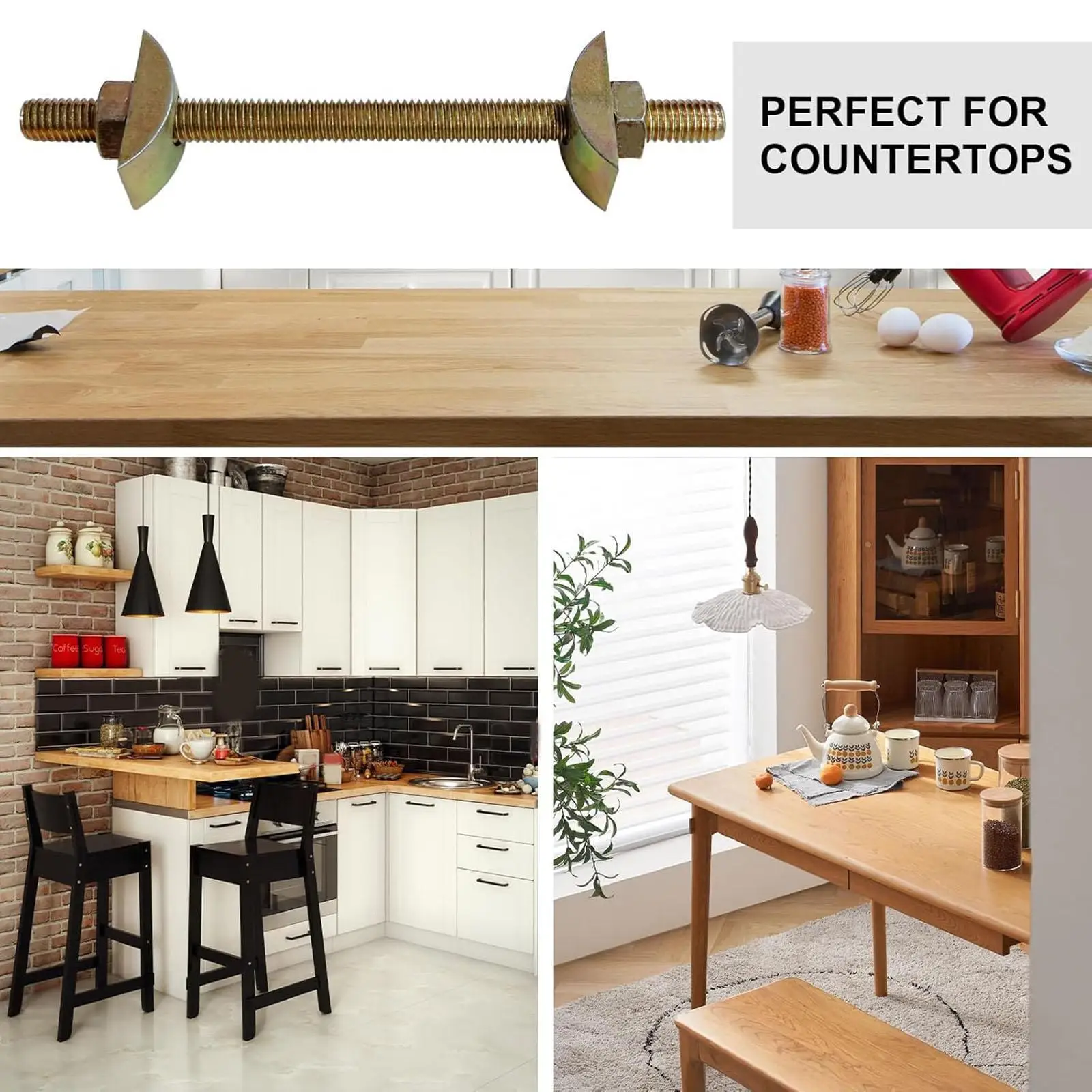 Countertop Connector Bolts Drawbolts Replacement Draw Bolts Furniture Fastening Connectors for Commercial Residential Stair
