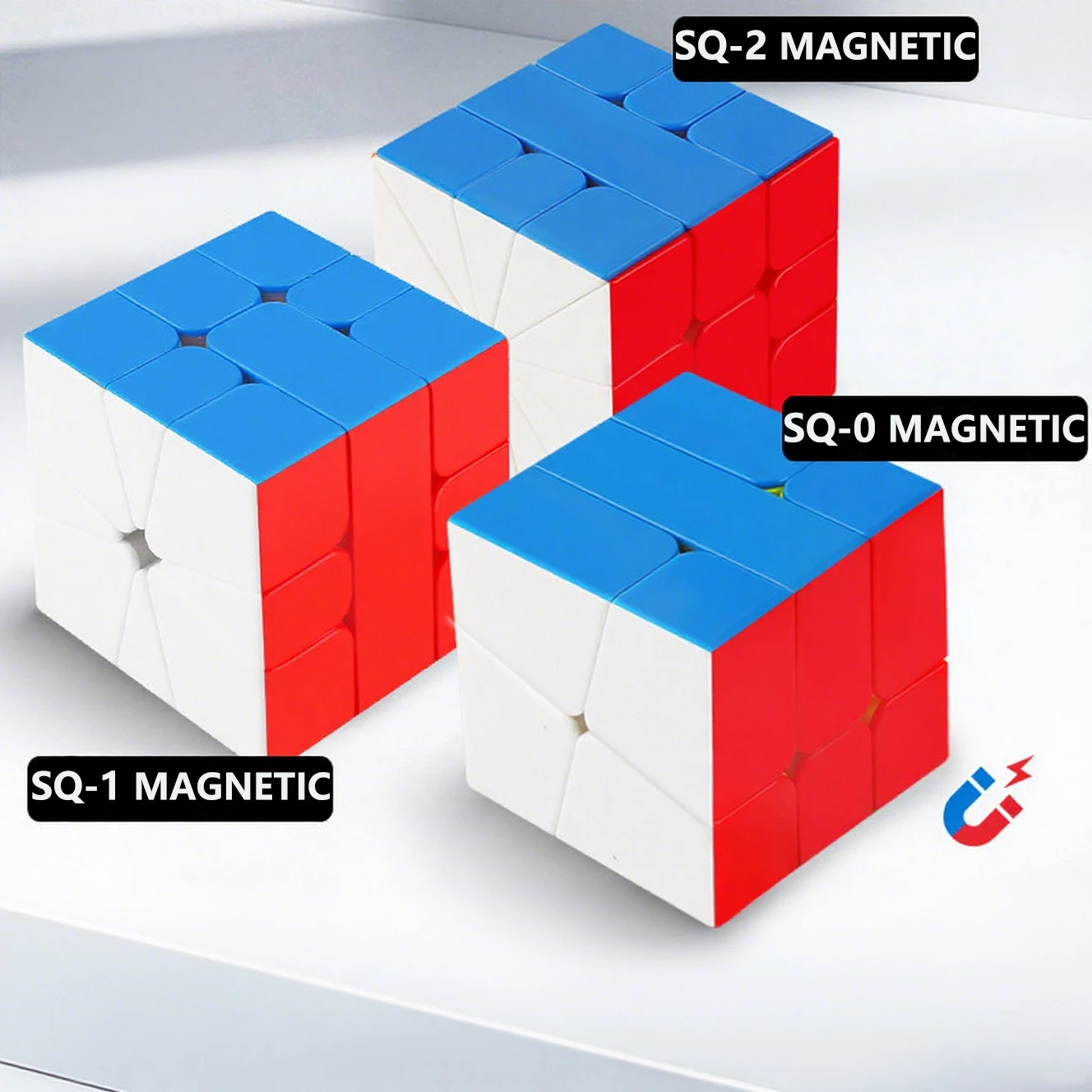 

SENGSO Magnet Speed Cube SQ-0 SQ-1 SQ-2 Magnetic Cube Stickerless Puzzle Special-shaped Educational Toys for Kids Birthday Gift
