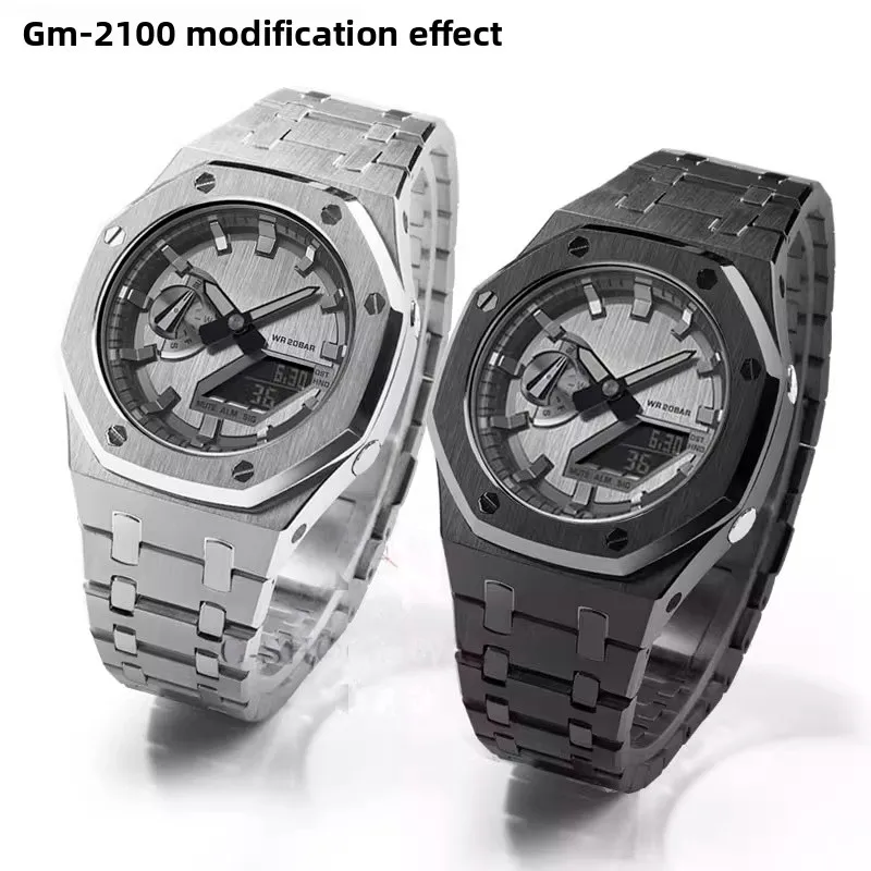 New Gen5 Mod Kit For Casio GA-2100 GM2100 GMA-S2100 Stainless