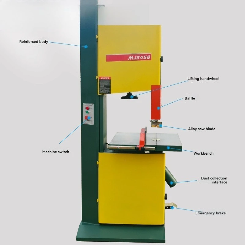 3000W Woodworking Vertical  Band Saw Machine for Furniture Cutting