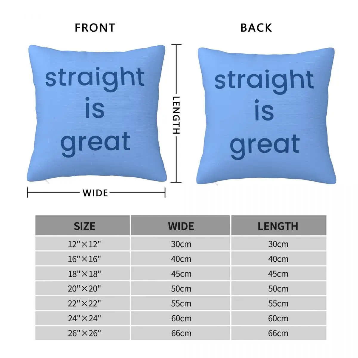 But I'm A Cheerleader Straight Is Great Square Pillowcase Polyester Linen Velvet Printed Decor Throw Pillow Car Cushion Cover