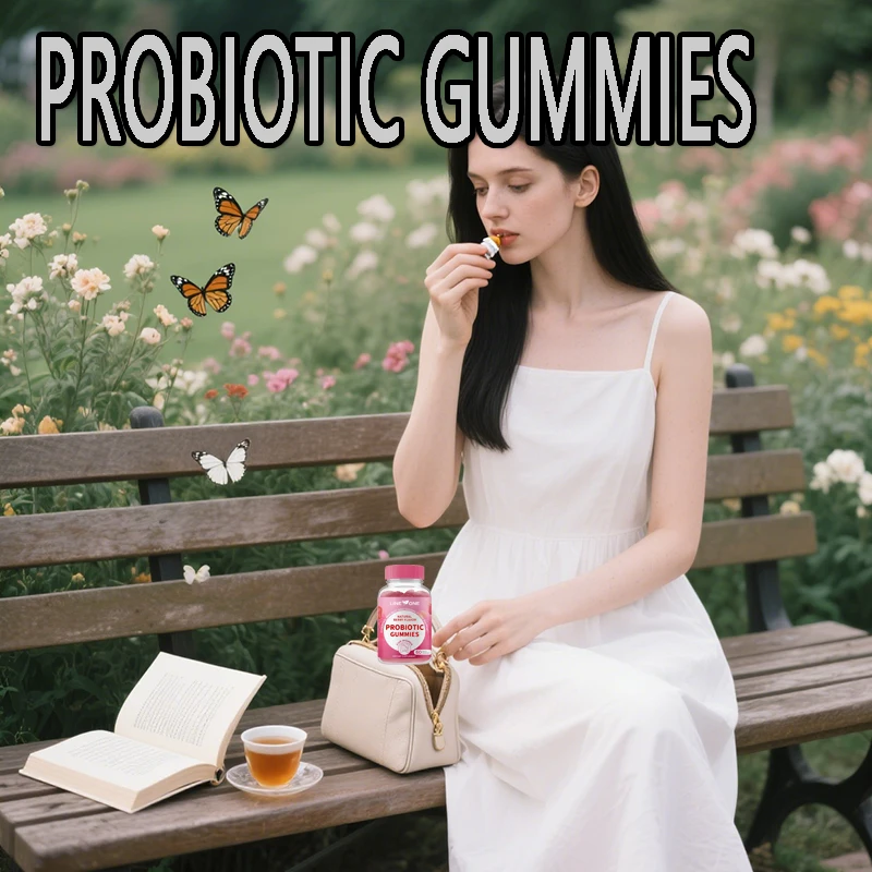 

1 bottle sugar free female vaginal probiotic gummies enhance immunity maintain vaginal microbiota balance improve quality life