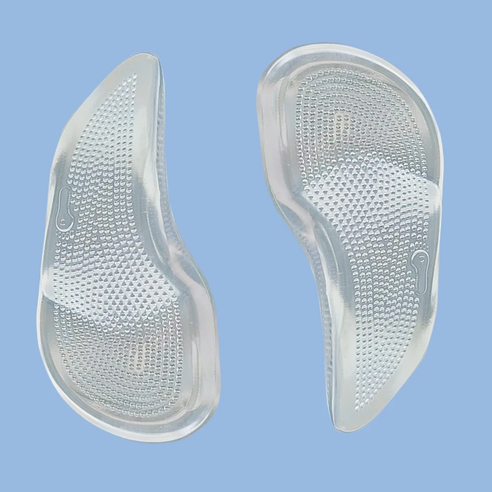 

Medical Grade Silicone Orthotic Insoles for Flat Feet Arch Support Plantar Fasciitis Relief Shock Absorption Gel Shoe Inserts