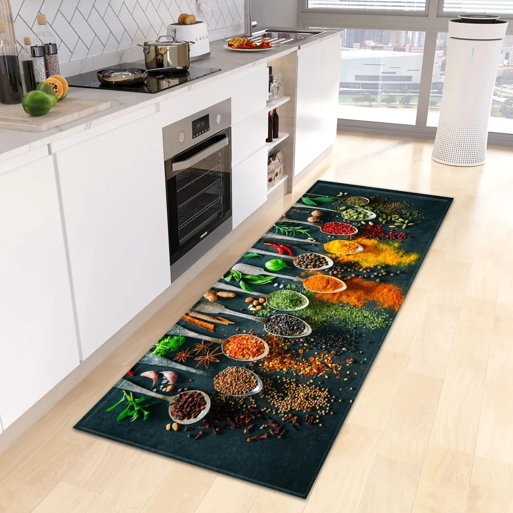 VIKAMA Creative fruit Good looking Kitchen mat Front door mat Bathroom mat Kitchen Drainage mat Anti-slip Diatomite Summer