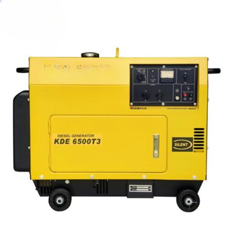 Generator KDE6500T3 silent diesel 5KW single 220V three-phase 380V electric starting