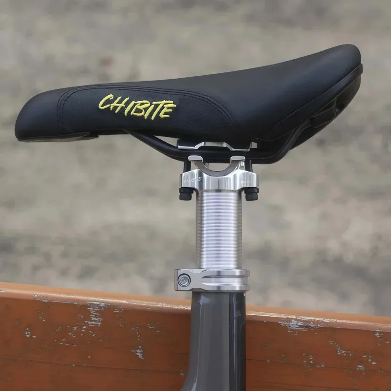 CHIBITE CNC Aluminum MTB Seatpost Clamp, Wide Locking Design 34.9mm/36.4mm Mountain Bike Seat Collar