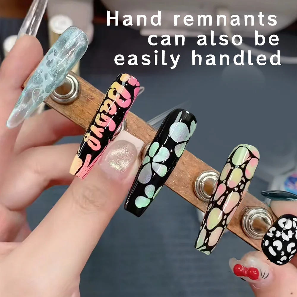 Kaniu Mocha Nail Poke Nail Art Colla Rosa Blu MarroneColore Onda Texture Foro in pizzo Pittura per unghie Gel artistico Uv Led Soak Off Vernice