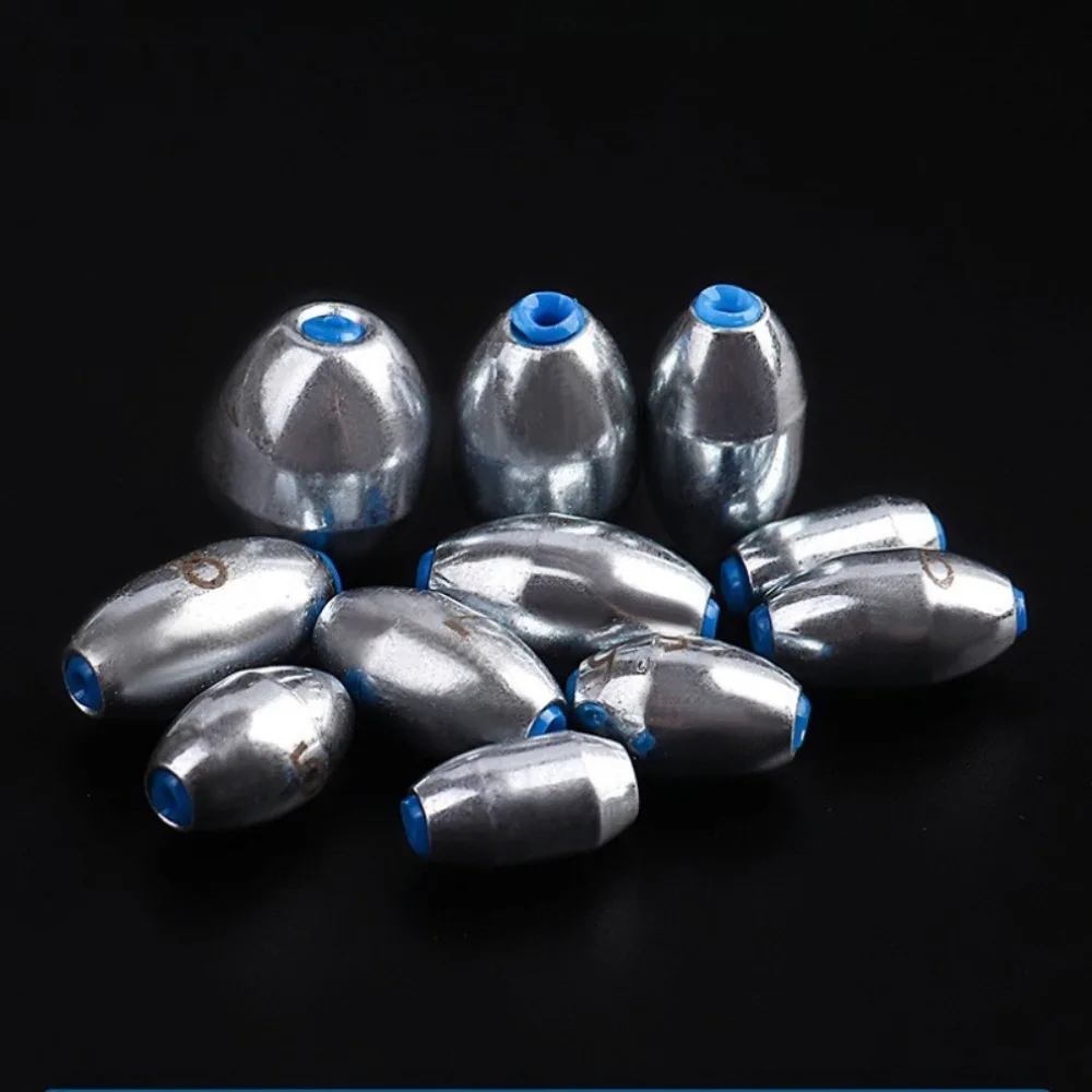 20pcs New Style 3g/4g/5g/6g/7g/8g/9g/10g Fishing Alloy carbon steel material Sinkers Big Hollow Lure Weights Fishing Tackle