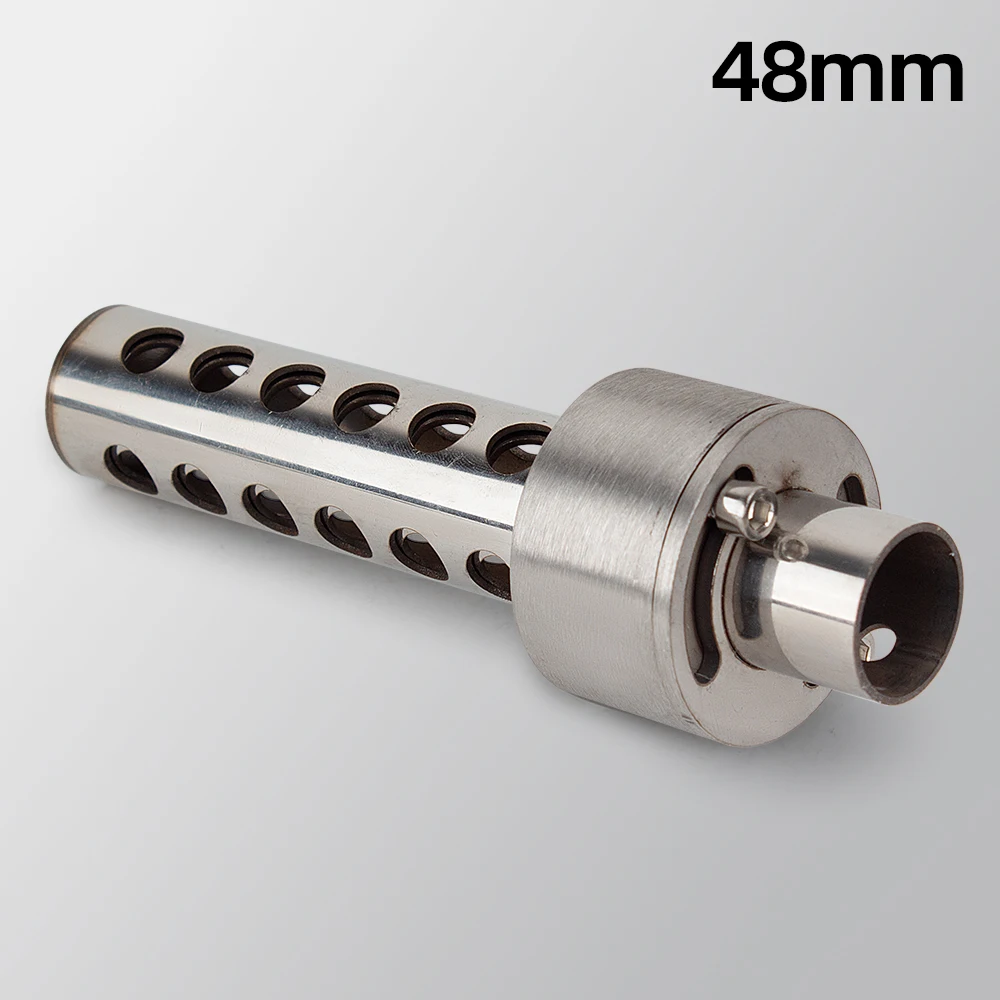 Motorcycle Exhaust DB Killer Stainless Rotate Valve Type DB Killer Insert Baffle Optional 48MM 51MM Size Compatible Muffler