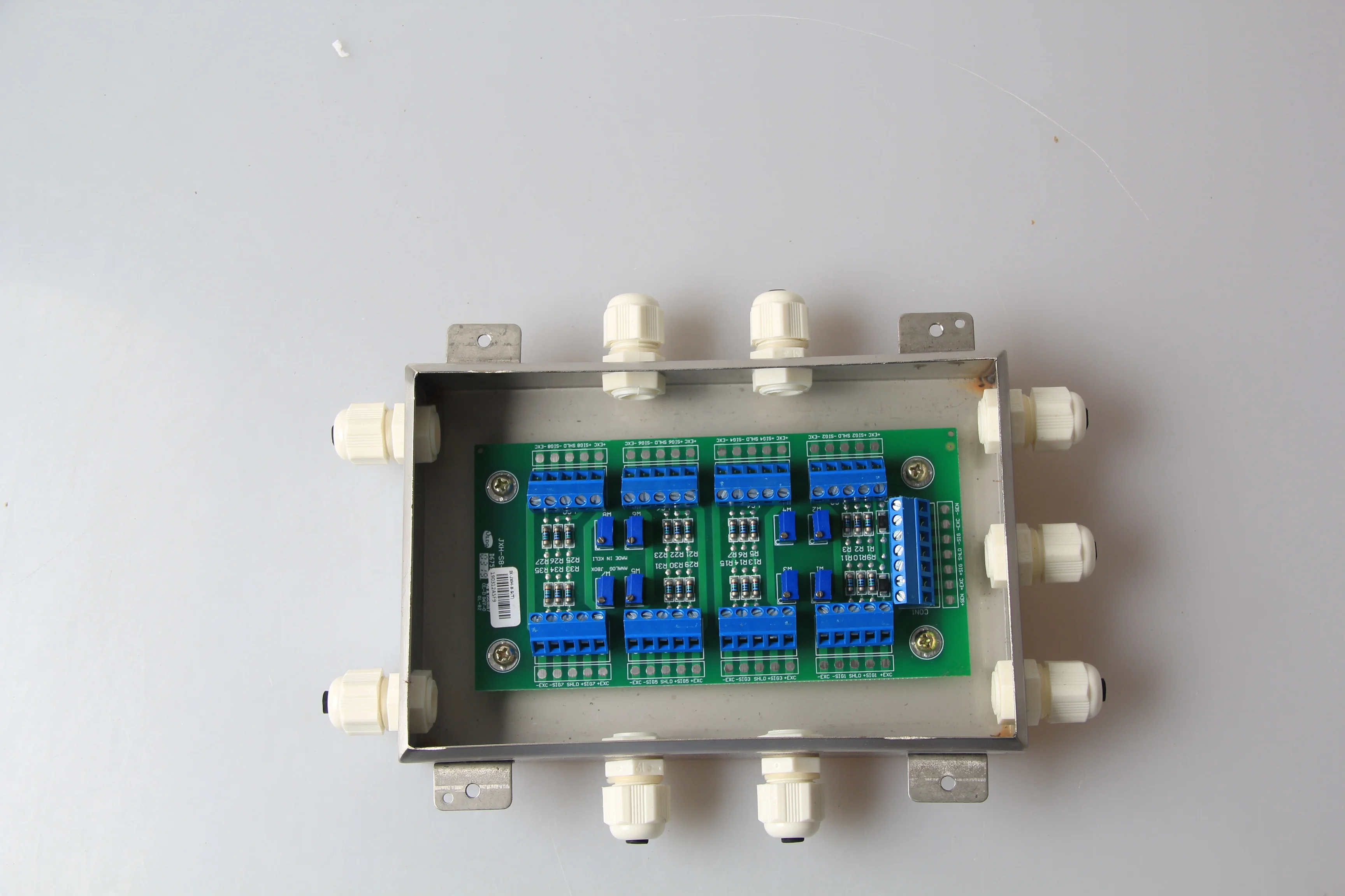 

High quality custom machined stainless steel electrical junction box waterproof 10 load cells instrument parts and accessories