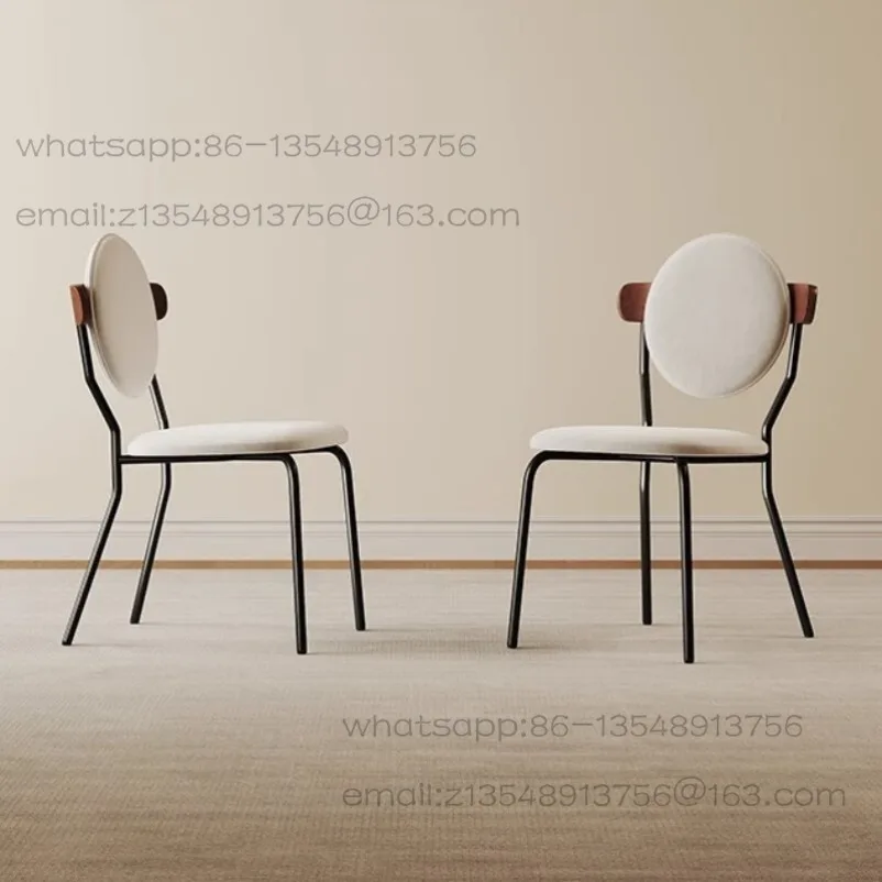 French Medieval Dining Chair Home Solid Wood Backrest Retro Nordic Designer Minimalist Internet Celebrity Creative Chair