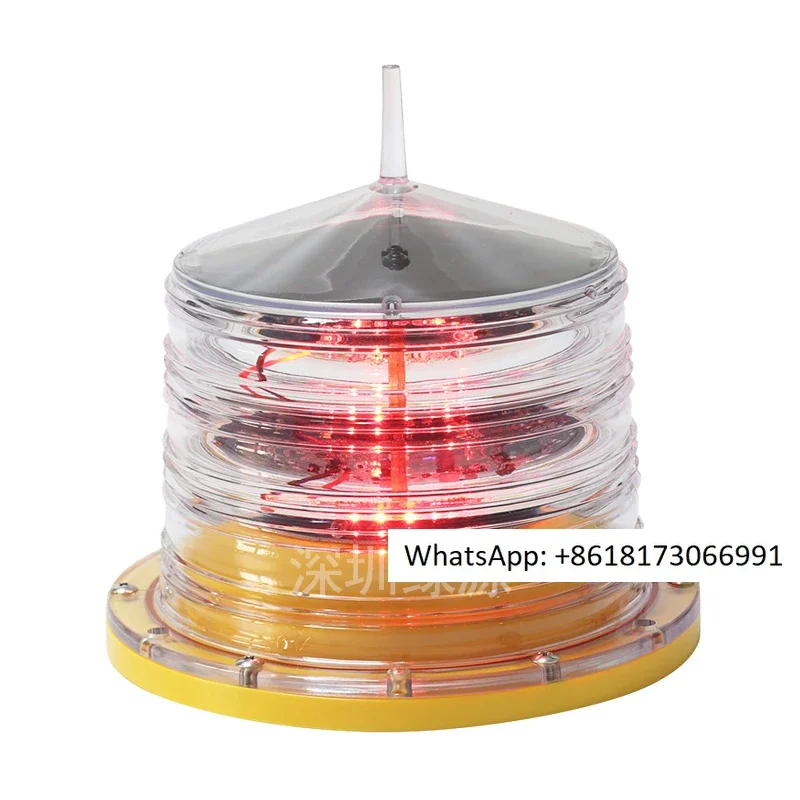 Solar powered navigation buoy, ship telemetry, flashing collision avoidance, red signal navigation light