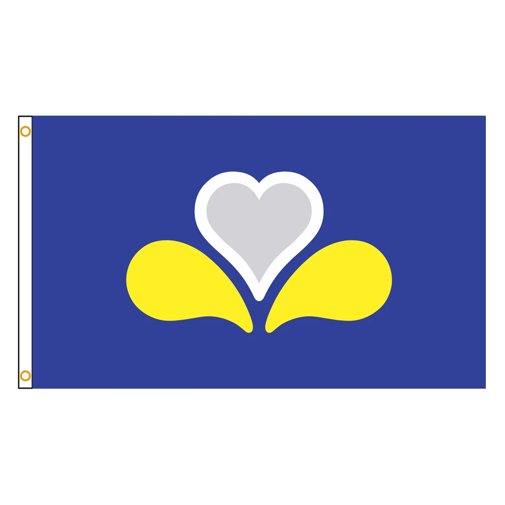 3x5 Ft Hainaut Province Flag Vivid Color a Province of Belgium Flags Polyester with Brass Grommets
