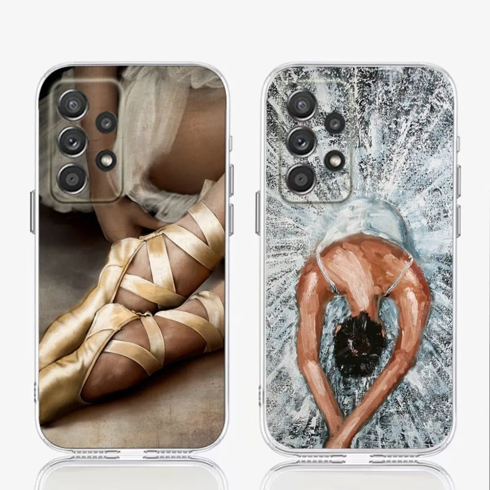 

Ballerina Ballet Dance Phone Case For Samsung S30,S23,S21,S22,S20,Ultra,S20,S10,S9,S8,PIus Soft Shockproof Transparent Cover