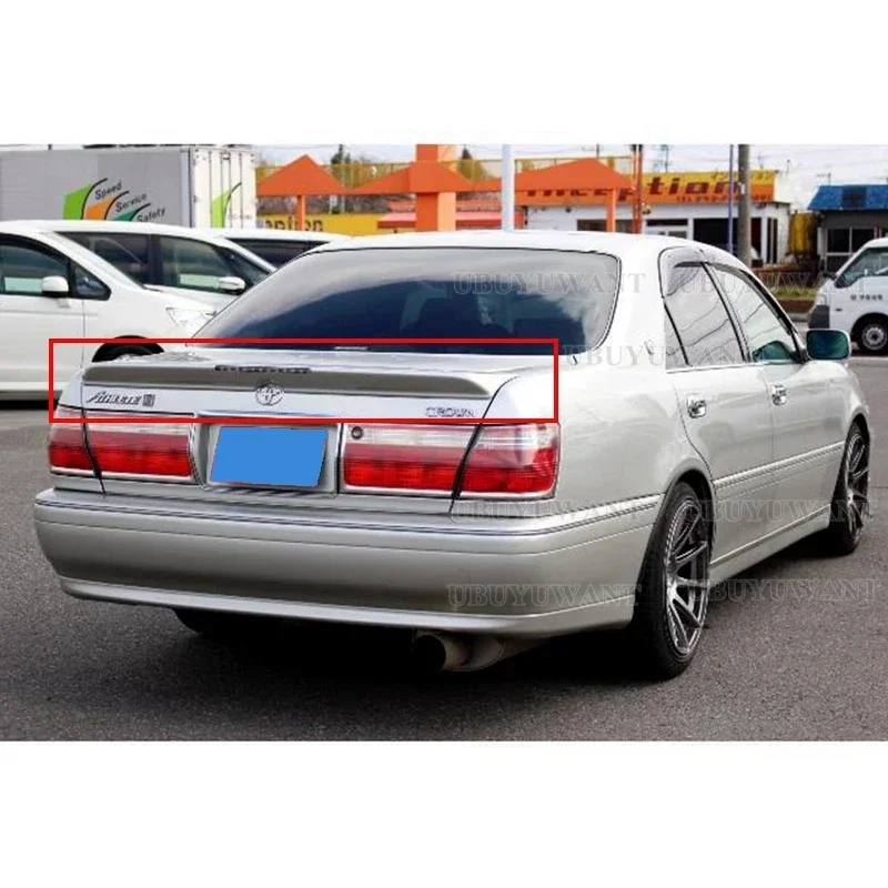 

High Quality ABS Spoiler For TOYOTA CROWN ATHLETE V Spoiler 2000-2004 Customize Color/ Glossy Black / Pearl White / Carbon Color