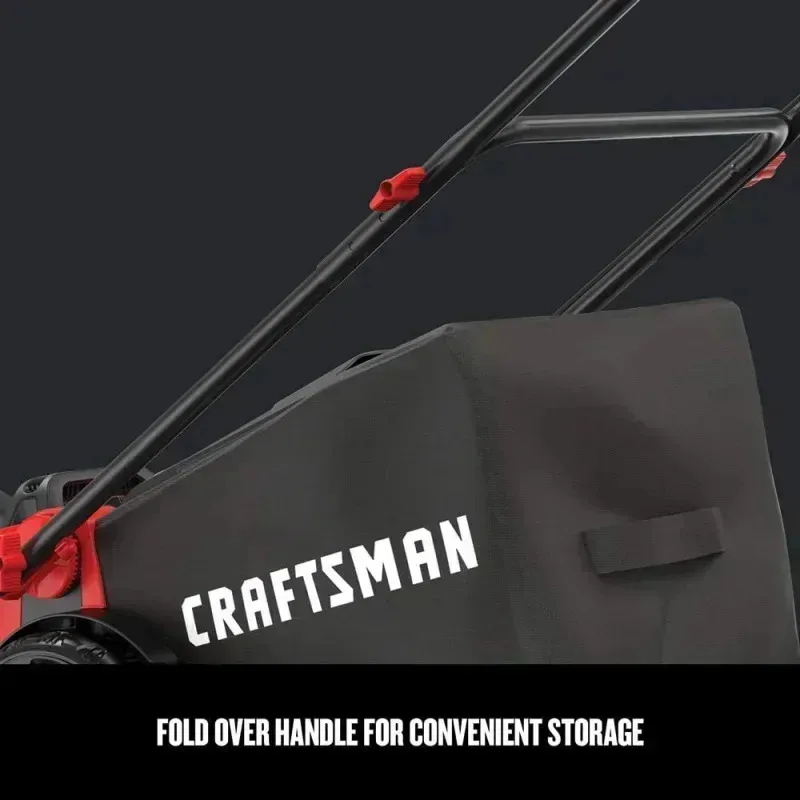 QZA4-CRAFTSMAN Electric Lawn Mower,20-Inch,Corded,13-Ah (CMEMW213),Red,