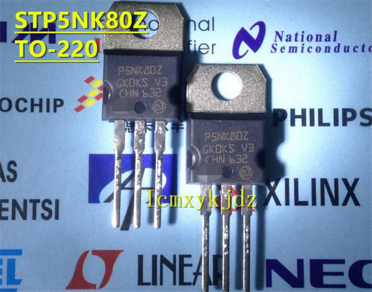 5Pcs/Lot  STP5NK80Z  STP5NK80ZFP   P5NK80Z TO-220 Product New original Welcome to inquire and purchase ，fast delivery