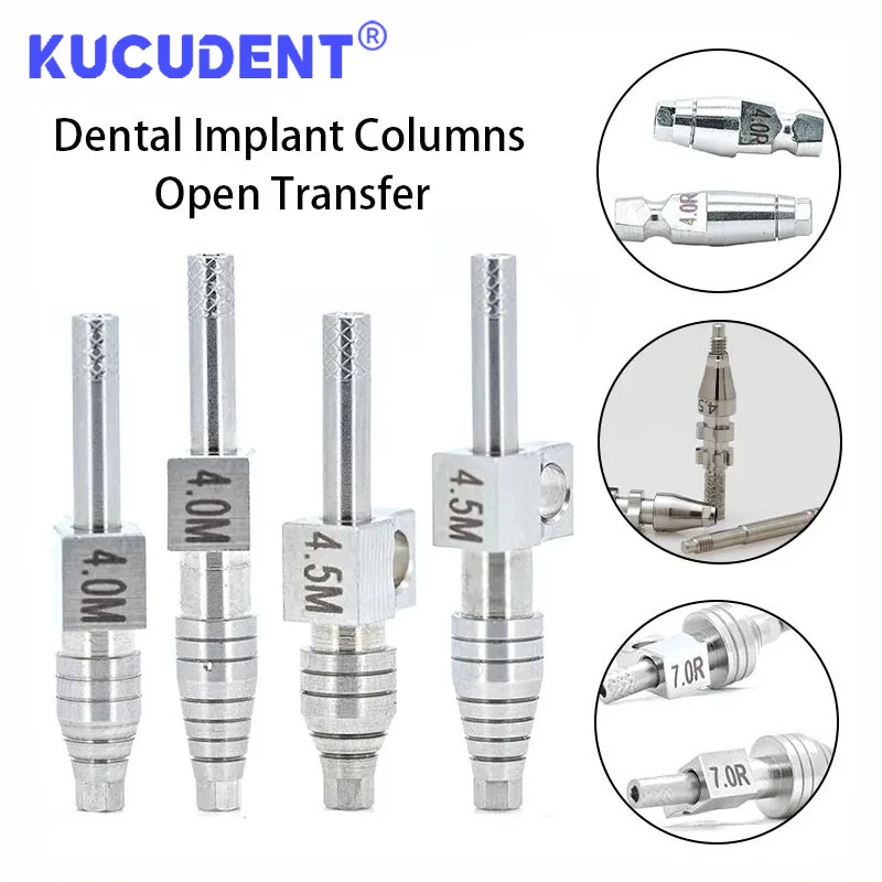 1 Pc Dental Transfer Rod lmpression Coping Open Tray Replacement Body Mini/Regular Fits Hiossen Osstem Dentistry Implant Tool