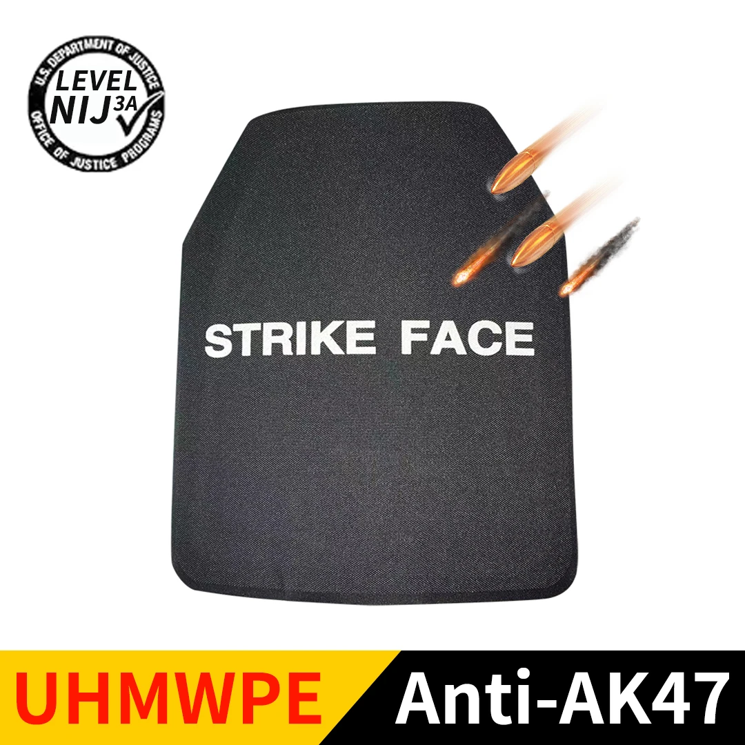 Tático nij 3a iiia contra 9mm.44mag placa à prova de balas uma peça 10x12 painéis balísticos mochila painel armadura