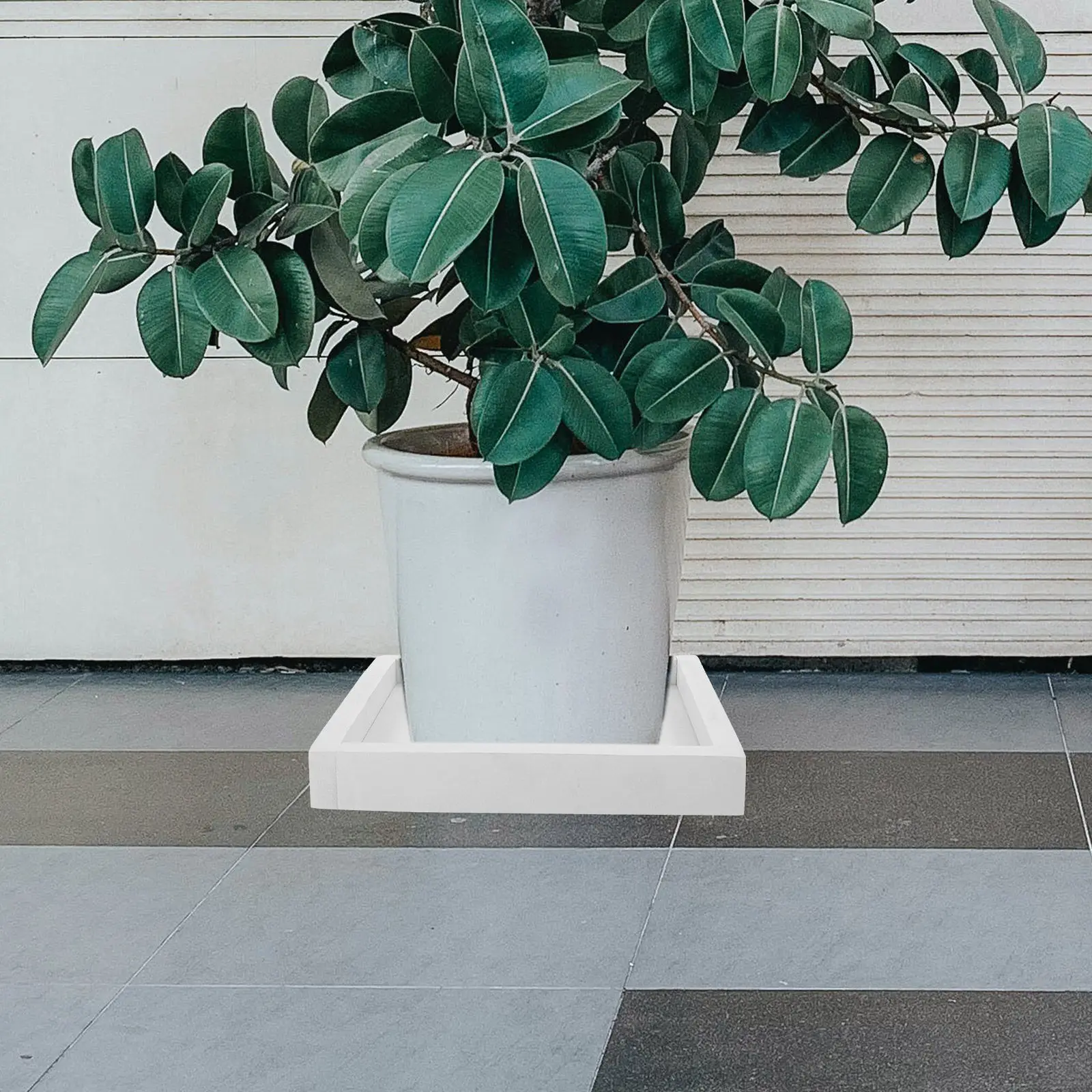 

Квадратный поддон для цветочных горшков 20x20 см, утолщенный пластиковый поддон для растений, герметичная подставка для горшков для сада, дома, балкона, белый цвет