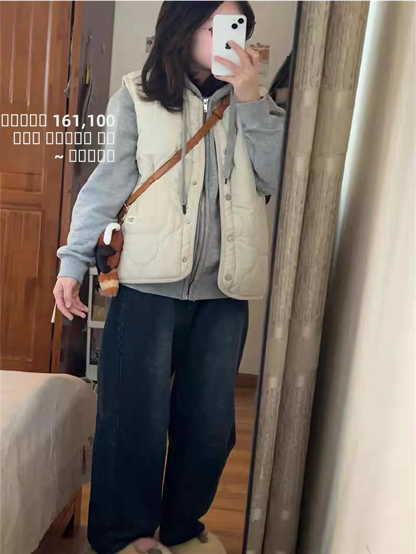 

Retro American Lamb Fur Double-Sided Cotton Vest Jacket Women's Winter Versatile Warm Cotton Clothes Couple Large Size Trendy